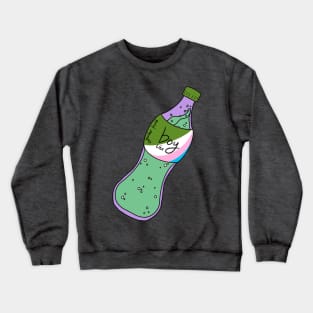 Boy lite bottle (genderqueer) Crewneck Sweatshirt